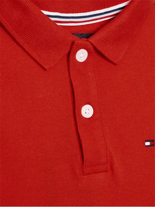 Polo rossa logata TOMMY HILFIGER | KB0KB07365JXNL